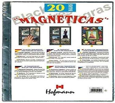 HOFMANN Recambio Album Fotos Magnetica Negras 20 h (8412457012604)